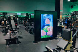 palestra ravenna gym h24 - monitor da interno - marketing display - verona