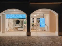 marketing display idea bagno monitor da vetrina trissino vicenza