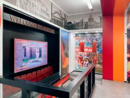 Monitor da interno Soccer Store, Roma Fans Shop Marketing Display Verona