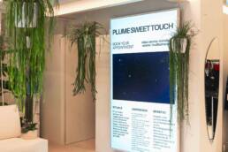 Installazione monitor da interno per negozio di Giulia Campolo Luxury Treatments - Marketing Display - Verona